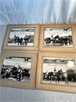 Old Horse Racing Photos. Frame 11X13".