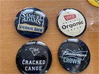 (4) Draft Beer Buttons