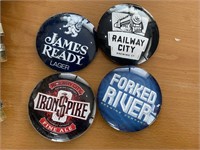 (4) Draft Beer Buttons