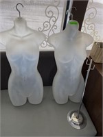 Pair of Hanging Female Torso Mannequins