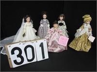 5 Madame Alexander dolls