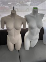 Pair of Female 3/4 Body Mannequins