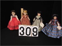 4 Madame Alexander dolls
