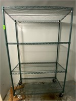 4 Tier Freezer Safe Metro Shelf on Wheels