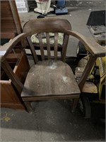 WOODEN ARM CHAIR