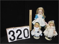 3 Alice in Wonderland dolls
