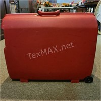 Red Samsonite Hard Rolling Luggage