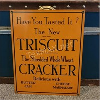 Triscuit Cracker Sign 12x9