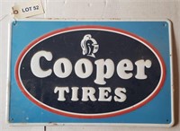 Tin "Cooper Tires" Sign