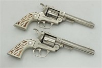(2) Hubley Colt 38 Toy Guns