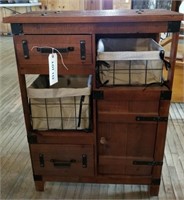 Kitchen Organizer Cabinet w/ Basket Compartments