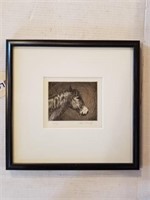 "A Touch of Silver" Joel Ostlind, signed etching