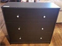 Black 3-Drawer Dresser