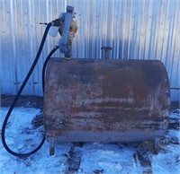 American Metal Fuel Tank on Stand w/ Pump