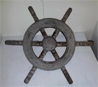 Small Wooden Boat Wheel