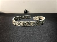 Sterling Silver Nugget Style  Bracelet