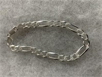Sterling silver Figaro style bracelet
