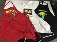 Vintage advertising aprons lot M&Ms Sun chips and