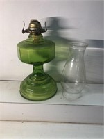 Vintage Green 1970's  Oil lamp