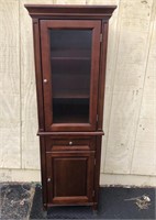 Nice wooden cabinet glass door with drawer and