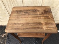 Vintage wooden  table  2 tier
