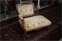 ANTIQUE STICK AND BALL SETTEE