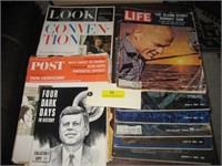 6 Collector's LIFE Magazines/Post & Look Magazines