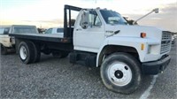 1987 Ford F700 Flat Bed Truck