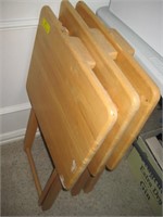 3 Oak TV Trays