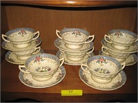 8 Sets of Royal Doulton 'The Vernon' 2 Handled Cup