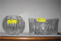 2 Crystal Bowls