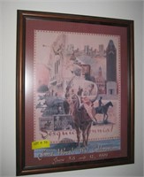 Ft Worth 150 Yrs Framed Art 22 x 18