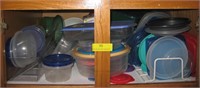 Shelf Lot of Plastic Items