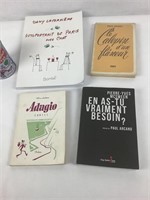 Volumes auteur québecois dont Adagio Félix Leclerc