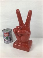 Signe de Peace & Love en céramique