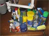 Cabinet Contents of Cleaners