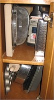 Cabinet Contents- Graters-Rolling Pin-Strainer*