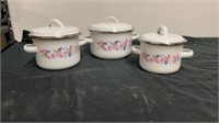 3 enamal canisters