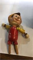 Pinocchio toy made by Ideal novelty and toy co.