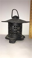 Cast iron lantern 7.5” x 7.5”