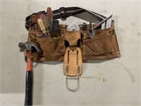 Nicholas Leather Tool Belt Full of Tools