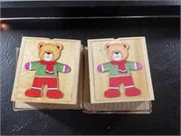 Bear Wooden Blocks Set