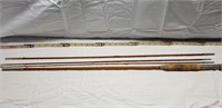 Montague 3 pc 9ft bamboo fly rod  (has extra tip)