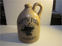 North Fork Winery Stoneware Jug