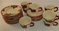 FRANCISCAN WARE APPLE PLATES, CUPS & SAUCERS