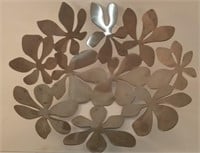 LARGE IKEA SILVER DECORATIVE BOWL OR WALL HANGING