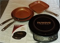 NUWAVE WITH COPPER INDUCTION PANS