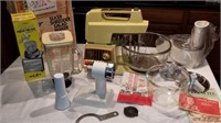 OSTER MIXER WITH LOTS OF ATTACHMENTS