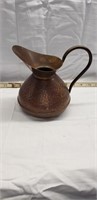Brass and copper cream pitcher