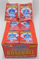 1988 Score Baseball Wax Packs - Over 600 Cards,
